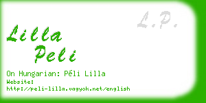 lilla peli business card